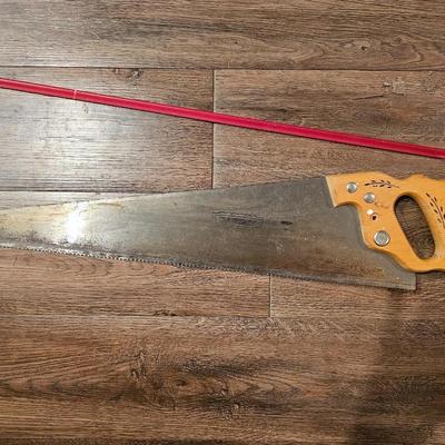 Antique Craftsman 24" Handsaw Bland Handle