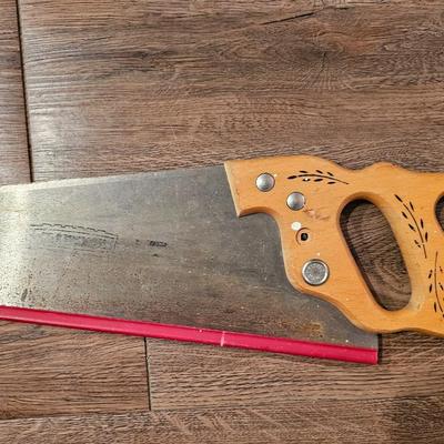 Antique Craftsman 24" Handsaw Bland Handle