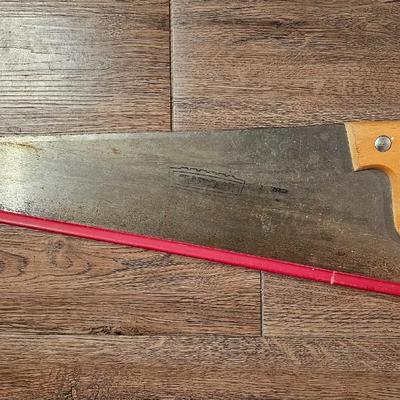 Antique Craftsman 24" Handsaw Bland Handle