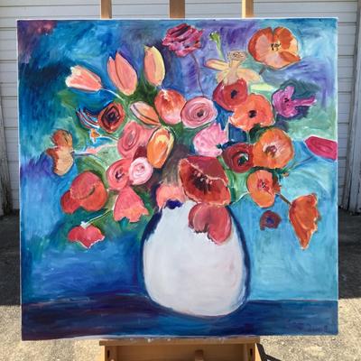 138 "Exuberance" 2008 Oil on Canvas by Ellen Into