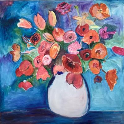 138 "Exuberance" 2008 Oil on Canvas by Ellen Into
