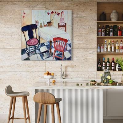 139 "Pamela's Kitchen" 2005 Oil on Canvas by Ellen Into