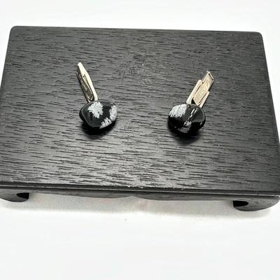 natural stone cufflinks vintage Pat 2920363 Rare