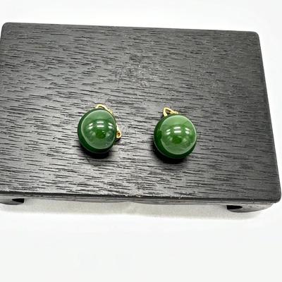 Green Beaded Earrings