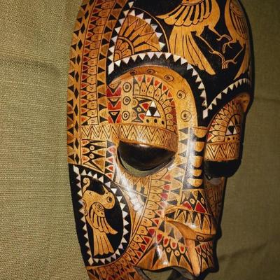AFRICAN HAND PAINTED MASK