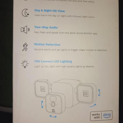 BLINK OUTDOOR SECURITY CAMERA WITH LED FLOOD LIGHT