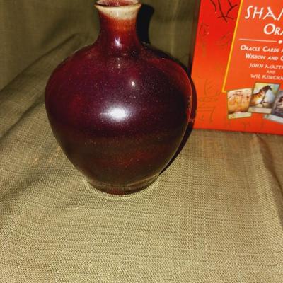 THE SHAMAN'S ORACLE CARD DECK, INCENSE BURNER AND BUD VASE