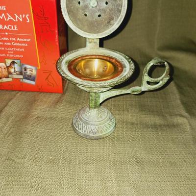THE SHAMAN'S ORACLE CARD DECK, INCENSE BURNER AND BUD VASE