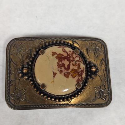 Agate Cowgirl Belt Buckle