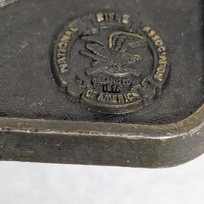 NRA Whittington Center Preserving Our Shooting Heritage Belt Buckle Brass Plated