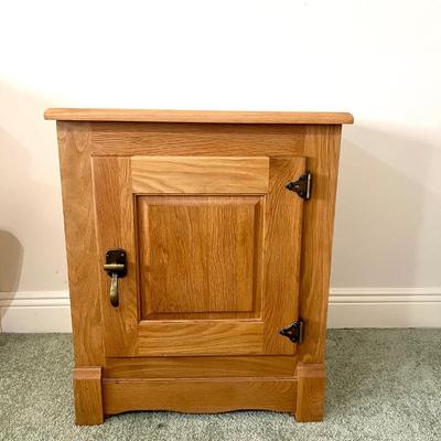 Oak Wood Chest Nightstand