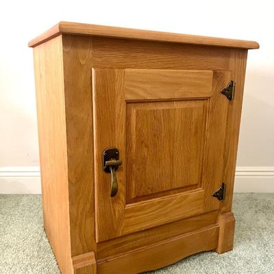 Oak Wood Chest Nightstand