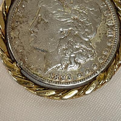 1893 Morgan Dollar Pendant (ST-SS)