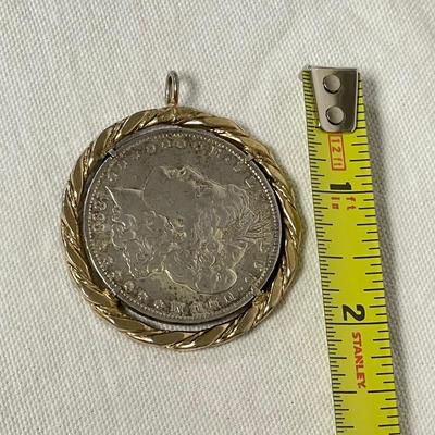 1893 Morgan Dollar Pendant (ST-SS)