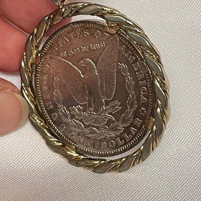 1893 Morgan Dollar Pendant (ST-SS)
