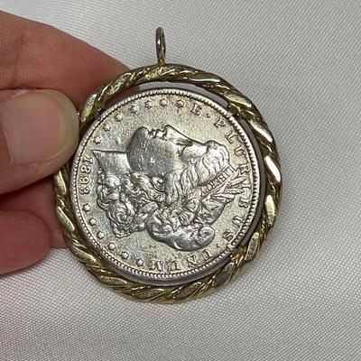 1893 Morgan Dollar Pendant (ST-SS)