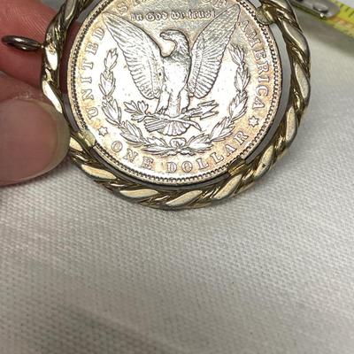 1893 Morgan Dollar Pendant (ST-SS)