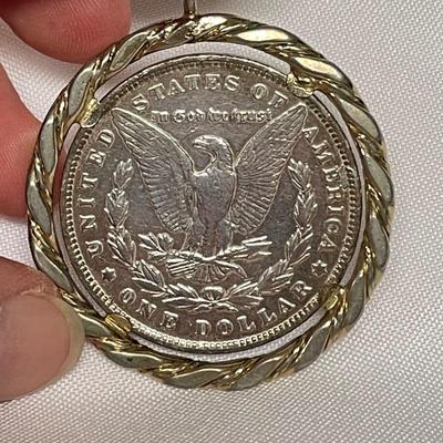 1893 Morgan Dollar Pendant (ST-SS)