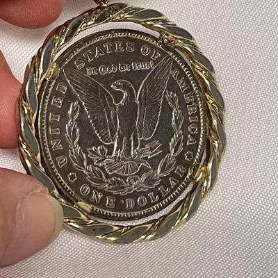 1893 Morgan Dollar Pendant (ST-SS)