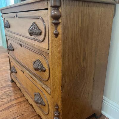 Antique Victorian Dresser with Adjustable Mirror