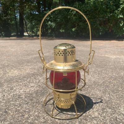 Adlake Kero Railroad Lantern with Red Union Pacific Glass (G-HS)