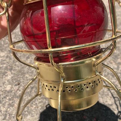 Adlake Kero Railroad Lantern with Red Union Pacific Glass (G-HS)