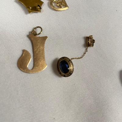 Pins, Pendants & Clip Earrings w/ Dior & 14K (ST-SS)