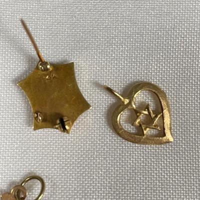 Pins, Pendants & Clip Earrings w/ Dior & 14K (ST-SS)
