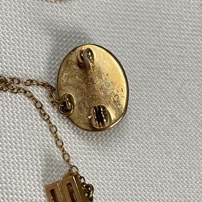 Pins, Pendants & Clip Earrings w/ Dior & 14K (ST-SS)