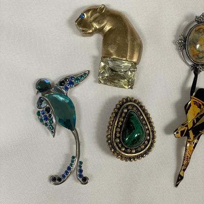 Butterfly Hat Pin w/ Unique & Traditional Brooches, incl. 925 (ST-SS)