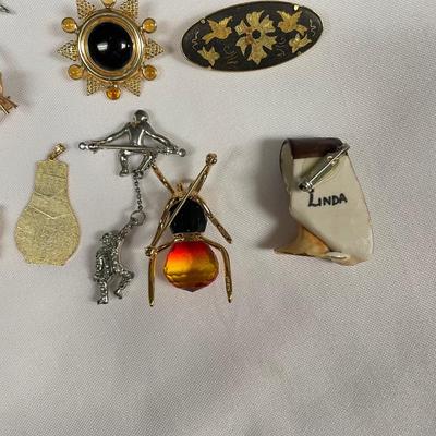 Butterfly Hat Pin w/ Unique & Traditional Brooches, incl. 925 (ST-SS)