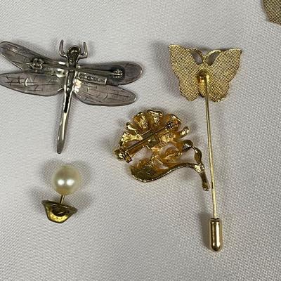 Butterfly Hat Pin w/ Unique & Traditional Brooches, incl. 925 (ST-SS)