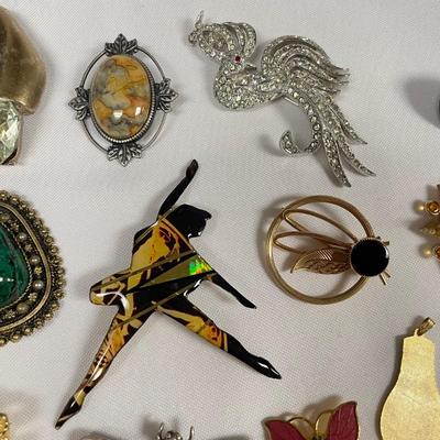 Butterfly Hat Pin w/ Unique & Traditional Brooches, incl. 925 (ST-SS)