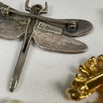 Butterfly Hat Pin w/ Unique & Traditional Brooches, incl. 925 (ST-SS)