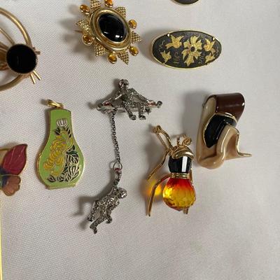 Butterfly Hat Pin w/ Unique & Traditional Brooches, incl. 925 (ST-SS)