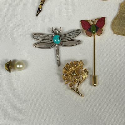 Butterfly Hat Pin w/ Unique & Traditional Brooches, incl. 925 (ST-SS)
