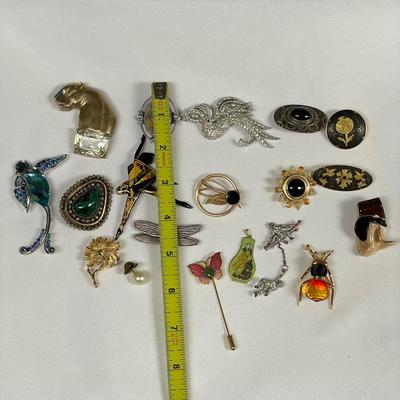 Butterfly Hat Pin w/ Unique & Traditional Brooches, incl. 925 (ST-SS)