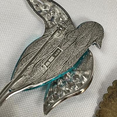 Butterfly Hat Pin w/ Unique & Traditional Brooches, incl. 925 (ST-SS)