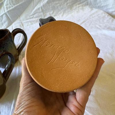 Signed Pottery Bowls and Mugs - Incl. Janson (G-TF)