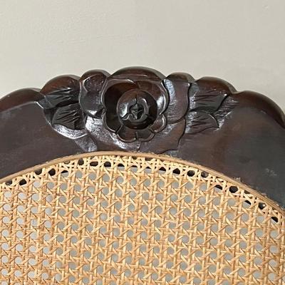 Vintage Folding Cane Rocking Chair