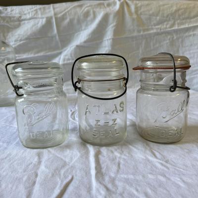 Assorted Jars incl. Atlas & Ball Bale Wire Jars & More (G-TF)