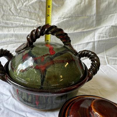 Covered Pottery Baking Dishes by Hull, Williams Sonoma, & More (G-TF)