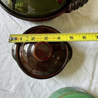 Covered Pottery Baking Dishes by Hull, Williams Sonoma, & More (G-TF)