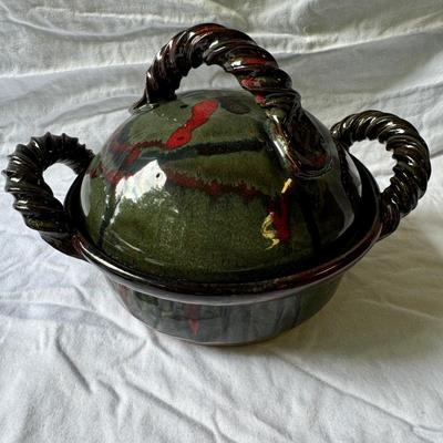 Covered Pottery Baking Dishes by Hull, Williams Sonoma, & More (G-TF)