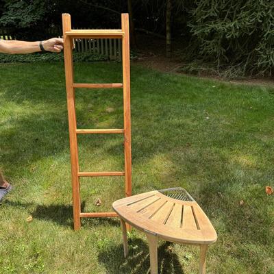 Towel Ladder and Shower Chair by Frontgate (G-TF)