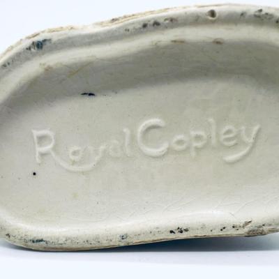 Two 1960s Royal Copley Porcelain Bird Figurine Bud Vase