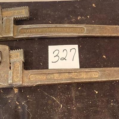 Large Pip Wrench Lot