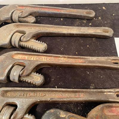 Rigid Pipe Wrench Lot