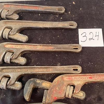 Rigid Pipe Wrench Lot