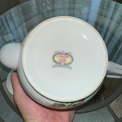 80 GOLDEN ROSE CHINA TEAPOT BY LYNMORE